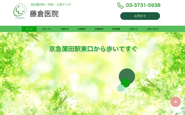 후지쿠라 의원 - 도쿄도 오타구 미나미카마타 1-3-12