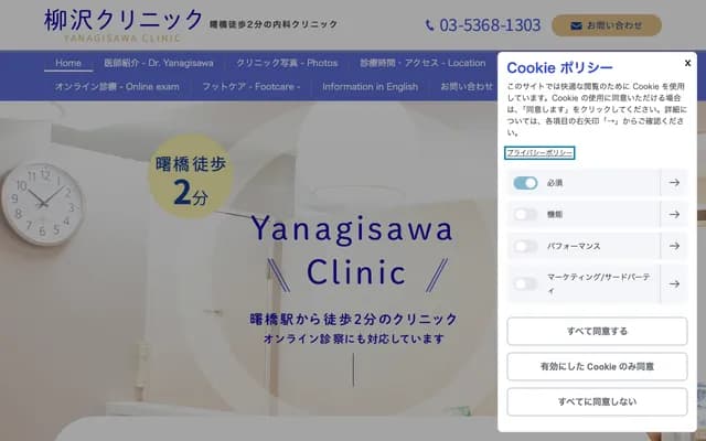 Yanagisawa Clinic - 2-3 Katamachi, Shinjuku-ku, Tokyo