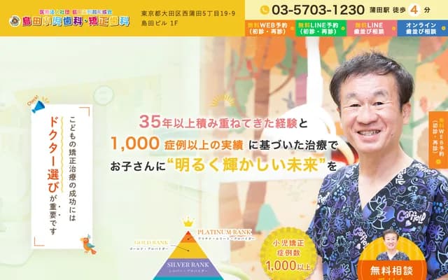 시마다 치과의원 - 도쿄도 오타구 니시카마타 5-19-9