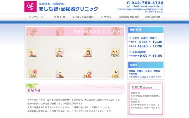 Mashimo Urology Clinic - 2-21-12 Kanumadai, Chuo-ku, Sagamihara, Kanagawa