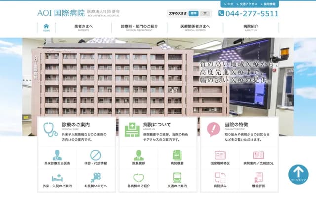 AOI International Hospital - 2-9-1 Tamachi, Kawasaki-ku, Kawasaki, Kanagawa