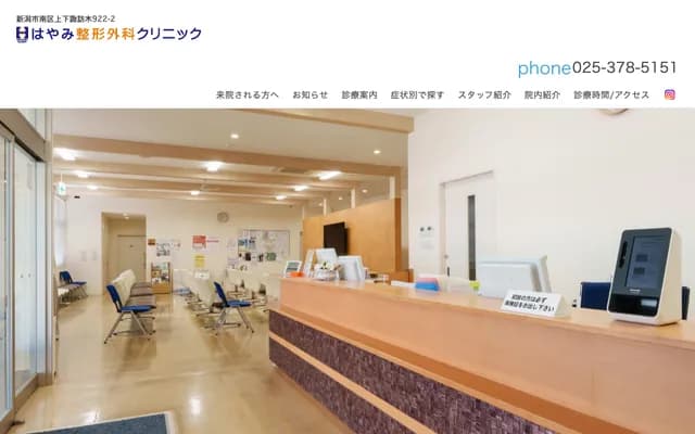 Hayami Orthopedics Clinic - 9222 Kamishimosuwaki, Minami-ku, Niigata, Niigata