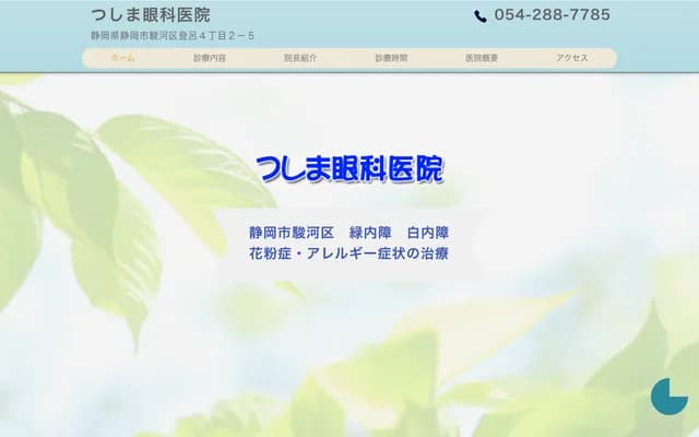 쓰시마 안과의원 - 시즈오카현 시즈오카시 스루가구 도로 4초메 2-5