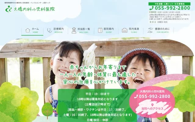 Ohashi Internal Medicine & Pediatrics Clinic - 932-1 Sano, Susono, Shizuoka
