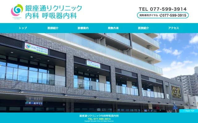 Ginzadori Clinic Internal Medicine & Respiratory Medicine - 1-5-10 Moriyama, Moriyama, Shiga