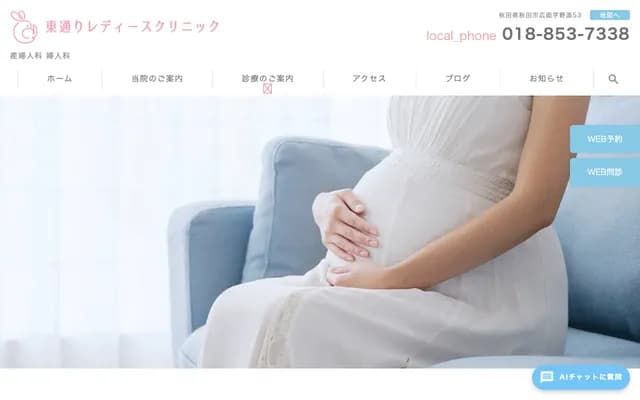 히가시도리 레이디스 클리닉 - 아키타현 아키타시 히로모 노조에 53번지