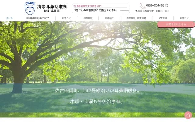 Shimizu ENT Clinic - 6-18 Sako Yonbancho, Tokushima, Tokushima