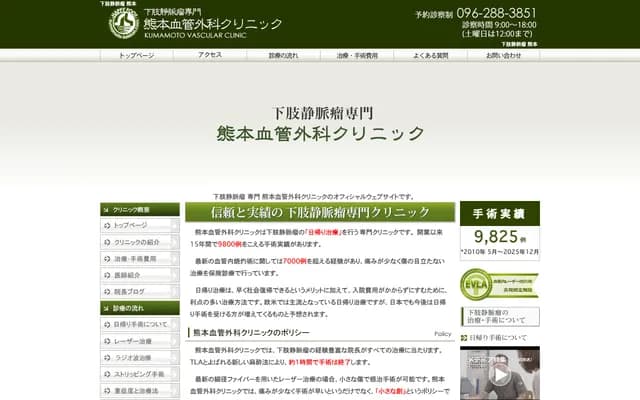 Kumamoto Vascular Surgery Clinic - 3F NK Dai-1 Bldg, 1-1 Kamitorimachi, Chuo-ku, Kumamoto, Kumamoto