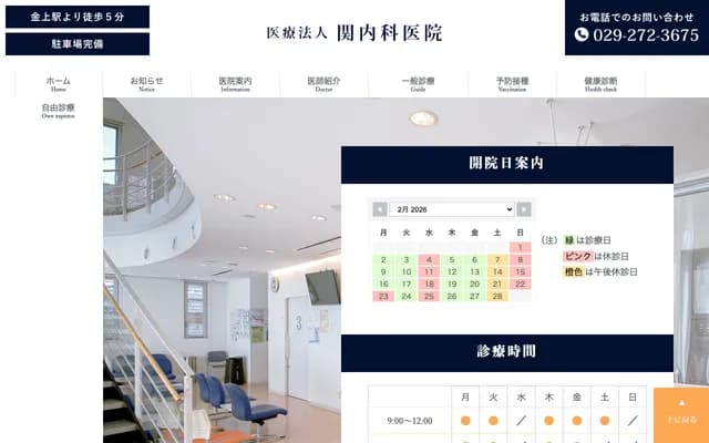 Seki Internal Medicine Clinic - 4-2-13 Odaira, Hitachinaka, Ibaraki