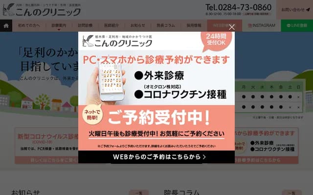 Konno Clinic - 506 Fukui-machi, Ashikaga, Tochigi