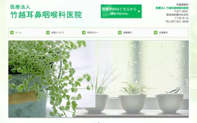 竹越耳鼻喉科诊所 - 群马县前桥市住吉町1-16-12